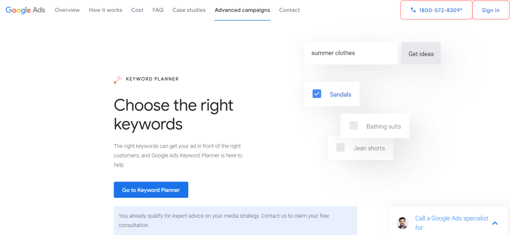 Google Keyword Planner