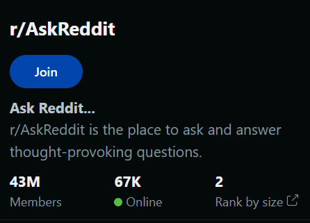 AskReddit 