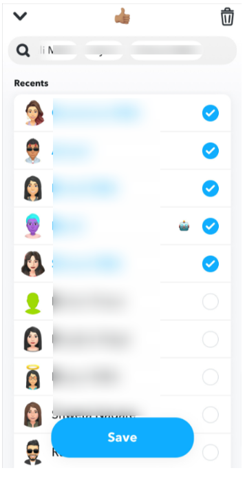 How To Delete Shortcuts On Snapchat - Click The Save Button